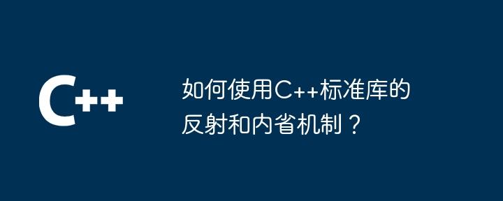如何使用C++标准库的反射和内省机制?