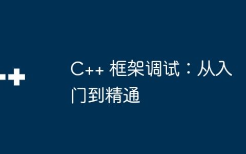 C++ 框架调试：从入门到精通