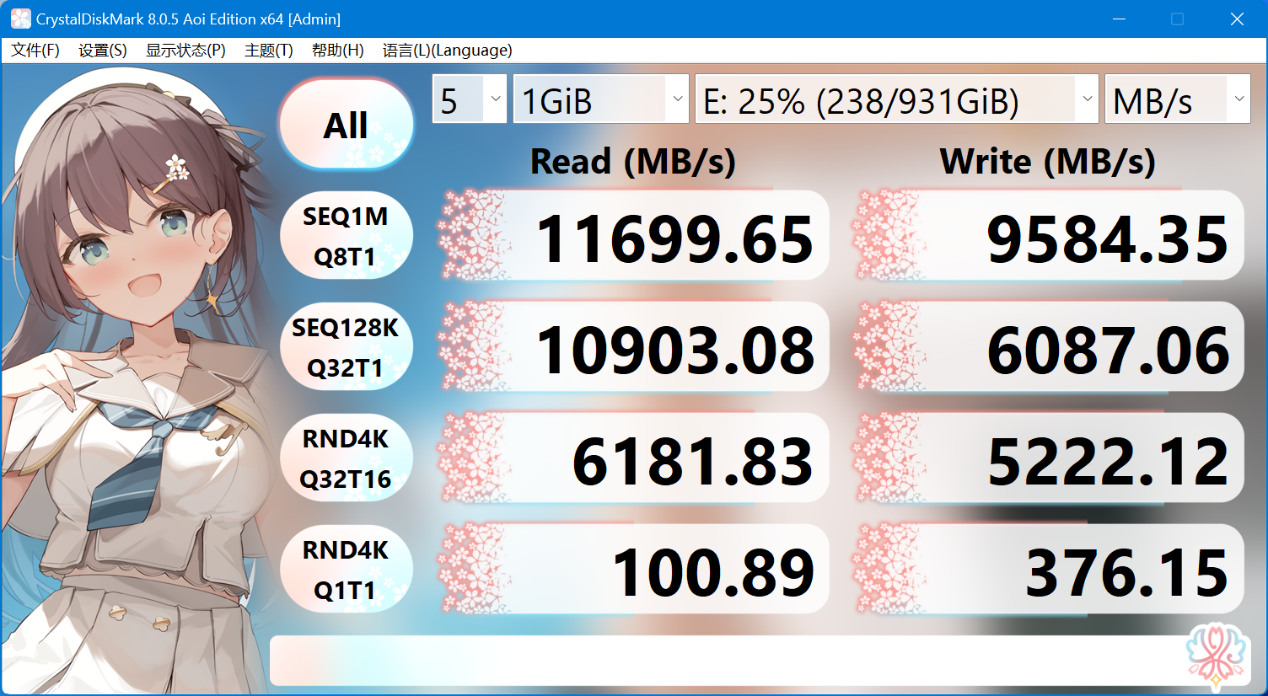 雷克沙 NM1090 PCIe5.0 Gen5x4 NVMe 固态硬盘体验：12000MB/s超高速读取，RGB 散热马甲是绝配