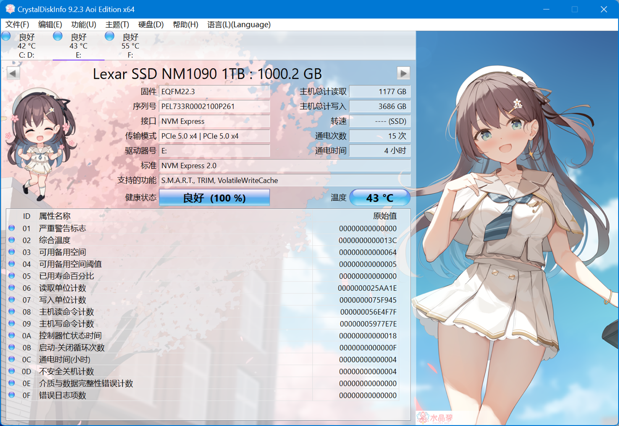 雷克沙 NM1090 PCIe5.0 Gen5x4 NVMe 固态硬盘体验：12000MB/s超高速读取，RGB 散热马甲是绝配