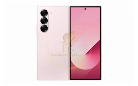 三星Galaxy Z Fold6多色彩渲染图曝光：新增粉色版本