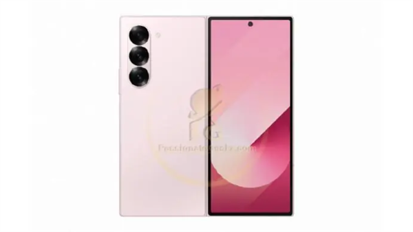 三星Galaxy Z Fold6多色彩渲染图曝光:新增粉色版本