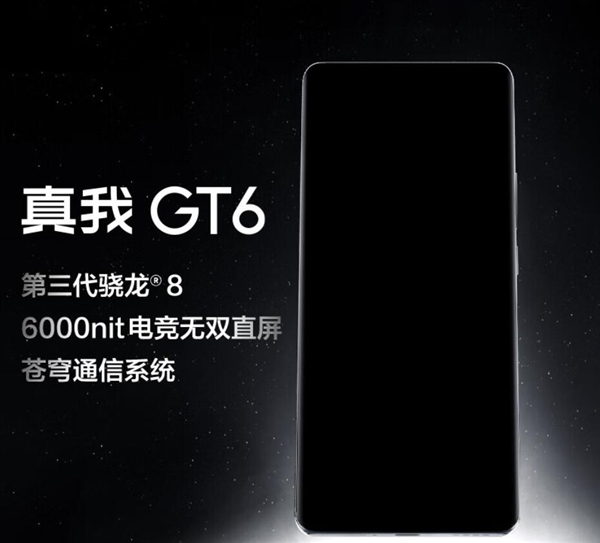 真我GT6上架:全球首发6000尼特无双直屏