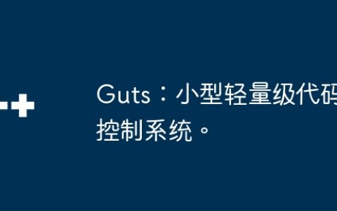 Guts：小型轻量级代码控制系统。