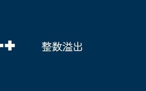 整数溢出