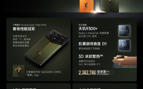 24GB+1TB 售 3999 元，联名兰博基尼：小米 Redmi K70 至尊冠军版手机发布