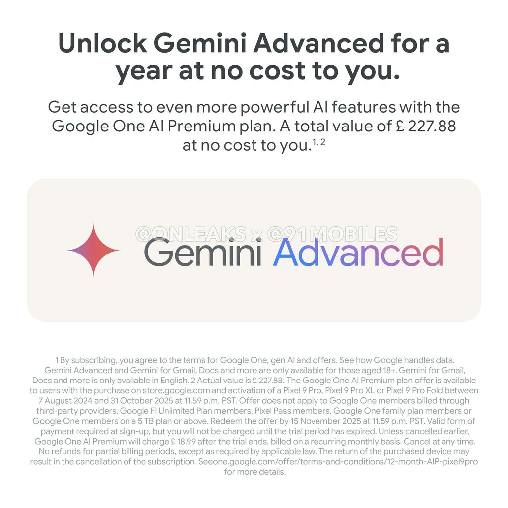 谷歌 Pixel 9 系列手机宣传物料曝光:主打 Gemini AI、12/16GB 内存、7 年安全更新