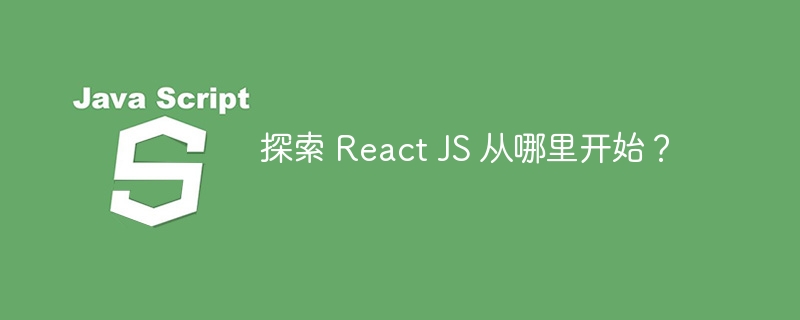 探索 react js 从哪里开始?