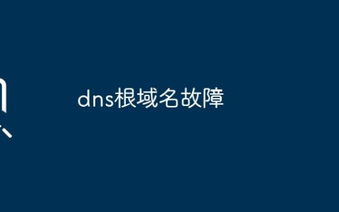 dns根域名故障