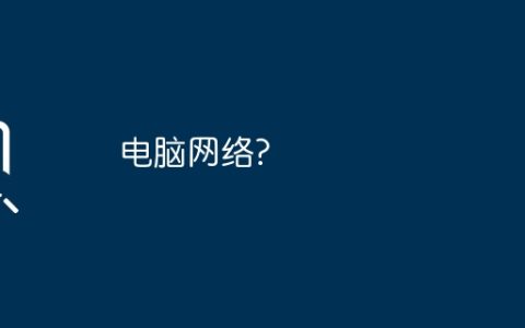 电脑网络?