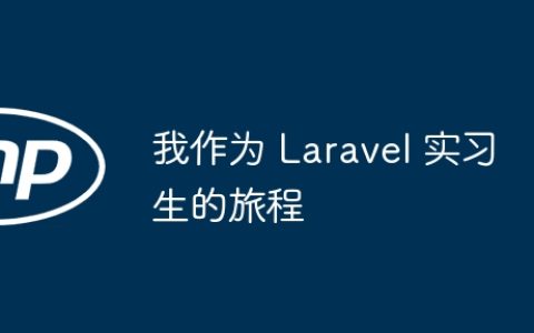 我作为 Laravel 实习生的旅程