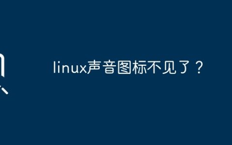 linux声音图标不见了？