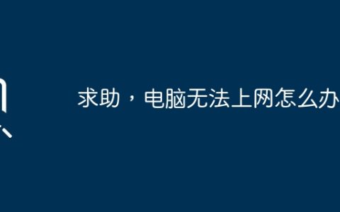 求助，电脑无法上网怎么办？