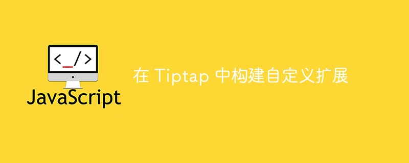 在 tiptap 中构建自定义扩展