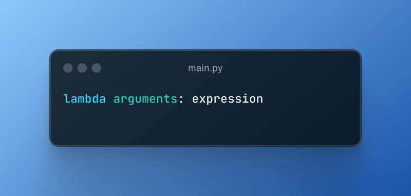 Python 中的 Lambda 函数解释清楚!