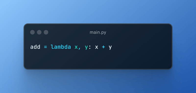 Python 中的 Lambda 函数解释清楚!