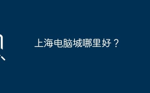 上海电脑城哪里好？