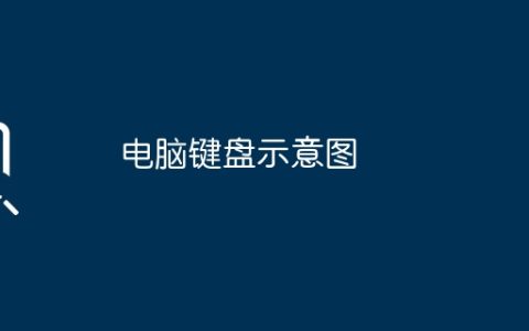 电脑键盘示意图