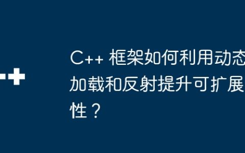 C++ 框架如何利用动态加载和反射提升可扩展性？