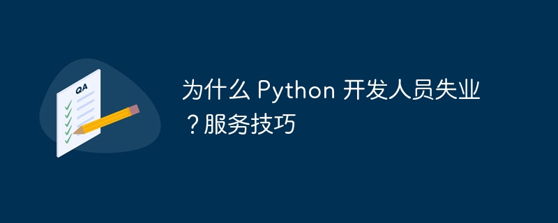 为什么 python 开发人员失业?服务技巧