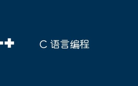 C 语言编程