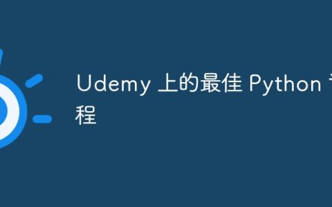 Udemy 上的最佳 Python 课程