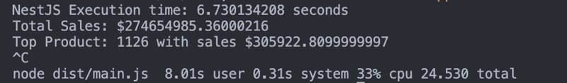 CSV 文件处理基准测试:Golang、NestJS、PHP、Python