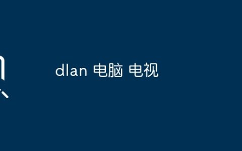 dlan 电脑 电视