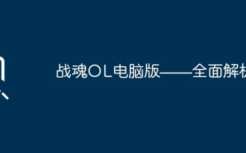 战魂OL电脑版——全面解析