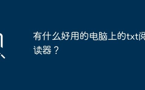 有什么好用的电脑上的txt阅读器？