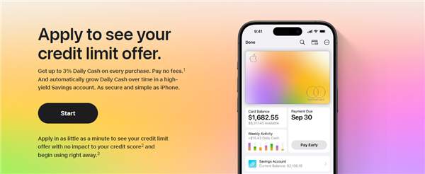 苹果推出高额优惠活动:新用户注册Apple Card 最高可获300美元奖励