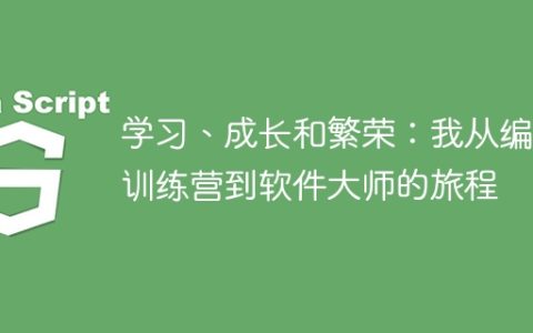 学习、成长和繁荣：我从编码训练营到软件大师的旅程