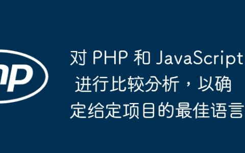 对 PHP 和 JavaScript 进行比较分析，以确定给定项目的最佳语言