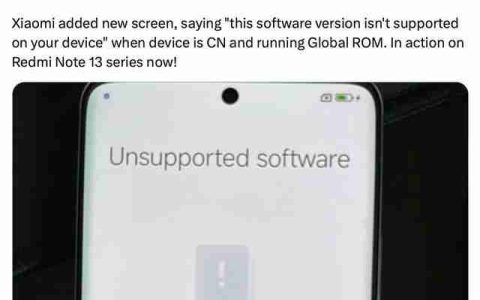 小米Redmi Note 13系列手机被曝增加区域检测：无法运行国际版系统