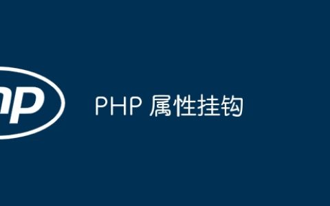 PHP 属性挂钩
