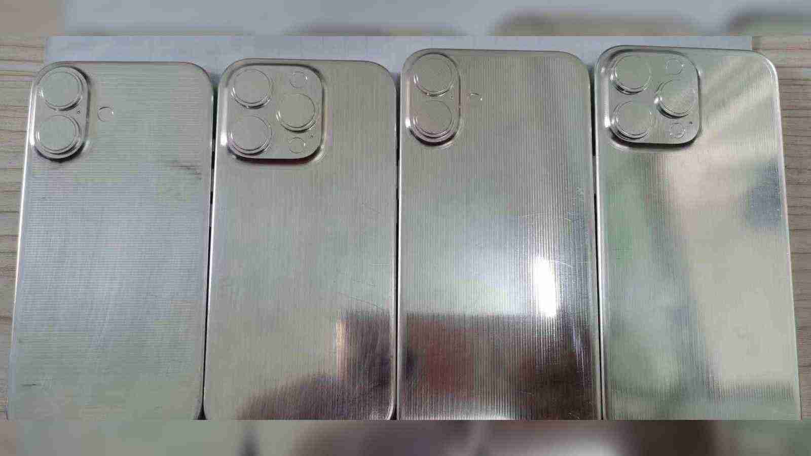 疑似iphone 16和iphone 16 pro模型流出,都有录制按钮