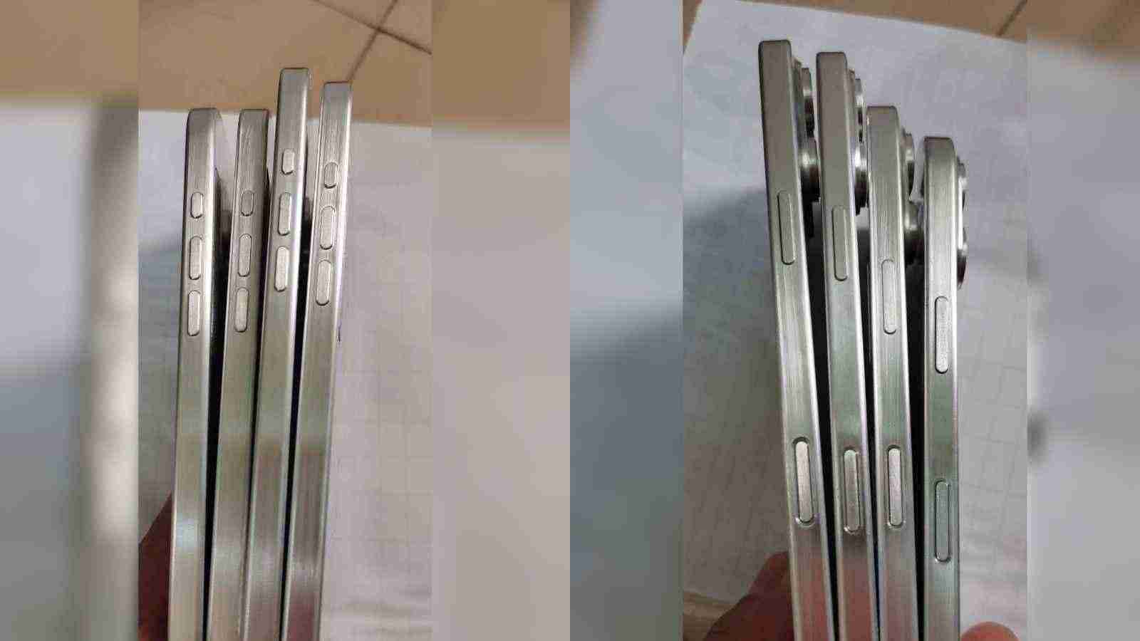 疑似iPhone 16和iPhone 16 Pro模型流出,都有录制按钮