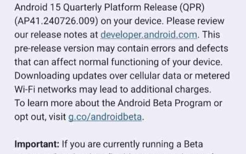谷歌面向Pixel发布Android 15 QPR1 Beta 1版本更新
