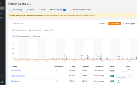 用于监控 Laravel Octane 的 NewRelic 替代方案