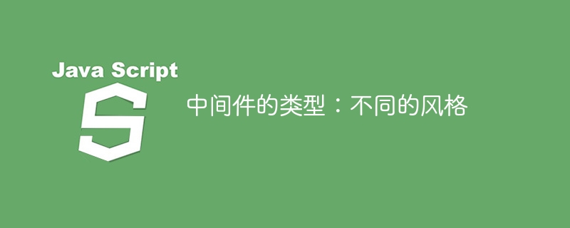 中间件的类型:不同的风格
