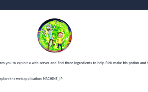 Desafio Pickle Rick – TryHackMe