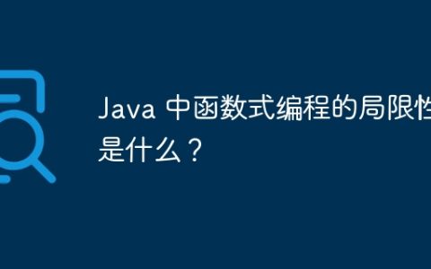 Java 中函数式编程的局限性是什么？