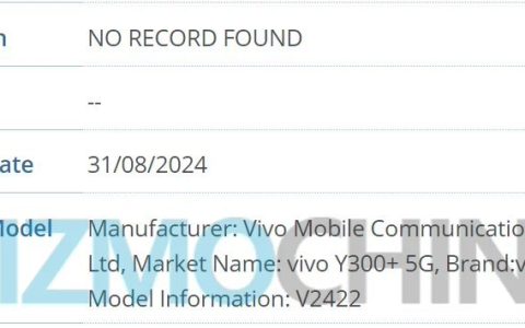 vivo Y300+手机现身IMEI数据库，系列包含3款新机