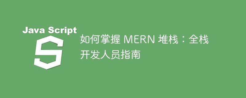 如何掌握 mern 堆栈:全栈开发人员指南