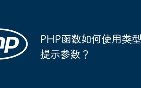 PHP函数如何使用类型提示参数？