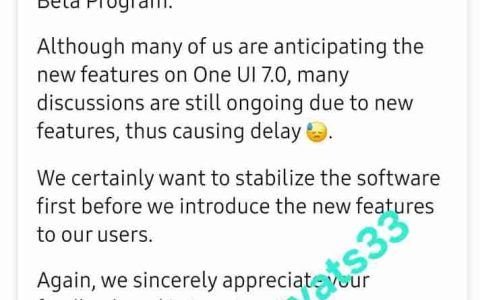 三星 One UI 7.0 被曝由卢泰文亲自监督，因力求完美而推迟启动 Beta 测试
