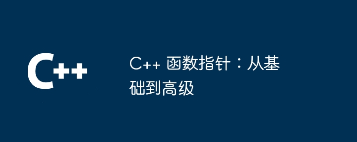 C++ 函数指针:从基础到高级