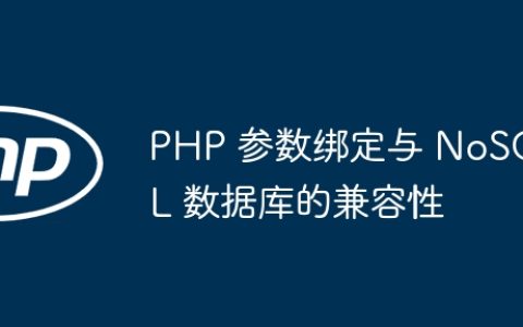 PHP 参数绑定与 NoSQL 数据库的兼容性