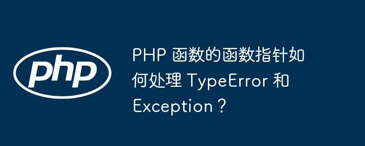 PHP 函数的函数指针如何处理 TypeError 和 Exception?