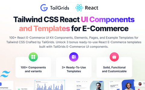 + React 现代商店的电子商务组件